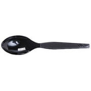 Dixie Medium Weight Black Plastic Spoons, 100 Count