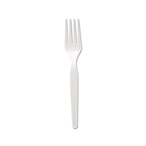 Dixie® Medium-Weight Disposable Plastic Forks, FM217, 1,000 Count