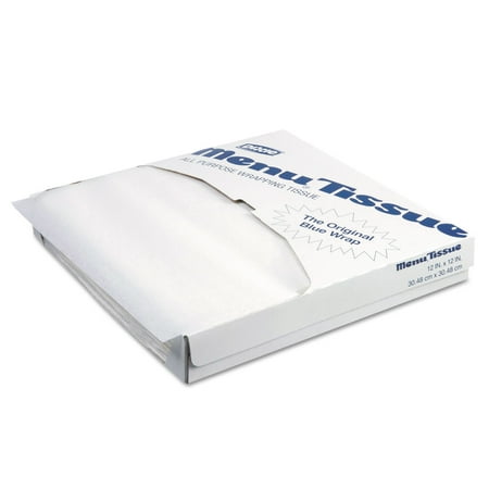 Dixie Menu Tissue Untreated Paper Sheets, White, 1000 count, (Pack of 10) -DXE862491