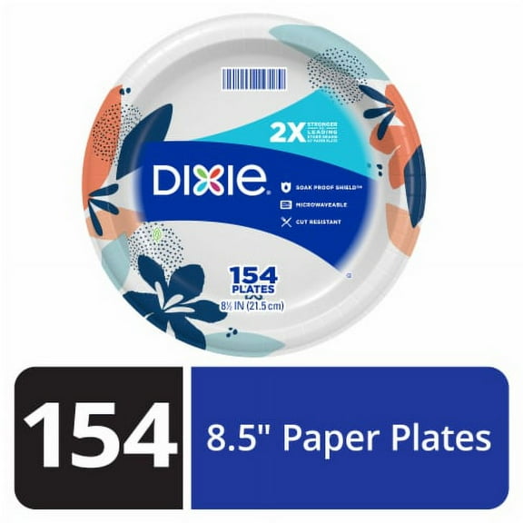 Dixie Paper Plates 8.5 Inch Disposable Plate