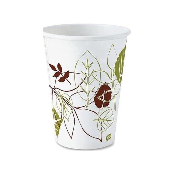 Dixie Paper Hot Cups, 12 Oz, Pathways, Case Of 1,000 Cups