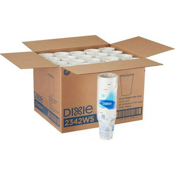 Dixie Pathways 8 oz Paper Hot Cups By GP Pro - 25 / Pack - 20 / Carton - White - Paper - Hot Drink, Beverage Dixie Pathways 8 oz Paper Hot Cups By GP Pro - 25 / Pack - 20 / Carton - White - Paper - Hot Drink, Beverage