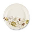thumbnail image 1 of Dixie Pathways Soak-Proof Shield Mediumweight Paper Plates, WiseSize, 8.5" dia, Green/Burgundy, 125/Pack, 4 Packs/Carton, 1 of 1
