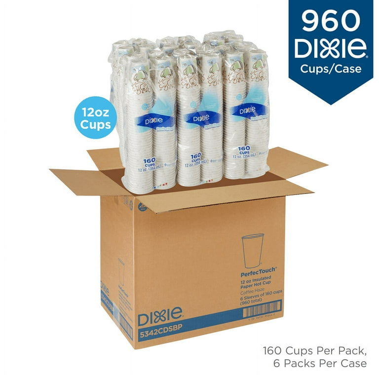 PerfecTouch Paper Hot Cups, 12 oz, Coffee Haze Design, 160/Pack, 6 Packs/Carton PerfecTouch Paper Hot Cups, 12 oz, Coffee Haze Design, 160/Pack, 6 Packs/Carton