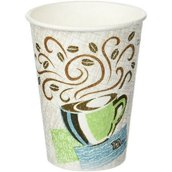 Dixie PerfecTouch Disposable 12 Ounce Coffee Cups 50 Total Qty 2 Sleeves of 25 Bundle