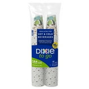Dixie PerfecTouch Insulated Hot/Cold Paper Cups, Coffee Haze, 16 Oz 144 Count