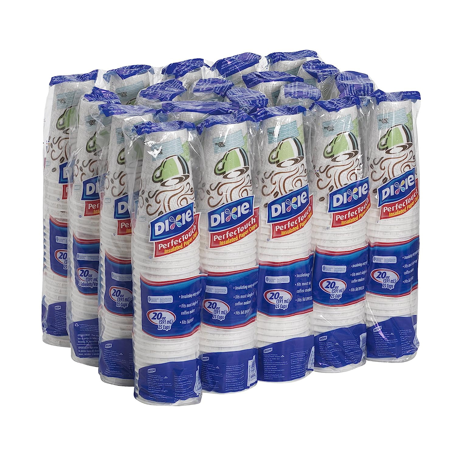 Dixie Perfectouch Coffee Haze Hot Cups