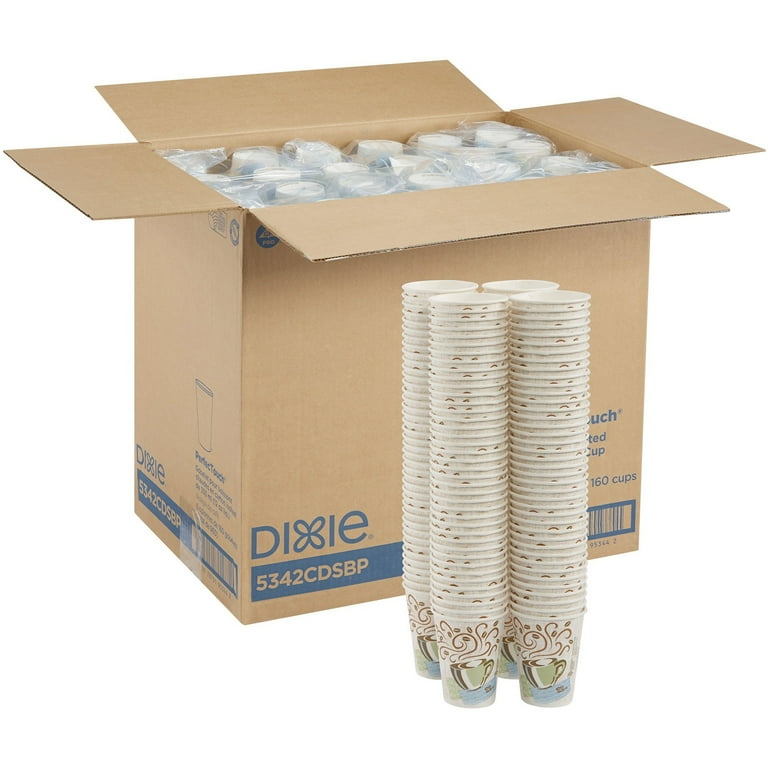 Dixie PerfecTouch 12 oz Insulated Paper Hot Coffee Cups by GP Pro - 160 / Pack - 6 / Carton - Assorted - Paper - Coffee, Hot Drink Dixie PerfecTouch 12 oz Insulated Paper Hot Coffee Cups by GP Pro - 160 / Pack - 6 / Carton - Assorted - Paper - Coffee, Hot Drink