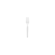 Dixie Plastic Cutlery, Heavy Mediumweight Fork, 100 Carton -DXEFM207CT