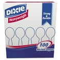 thumbnail image 1 of Dixie Plastic Cutlery, Heavyweight Soup Spoons, White, 100/Box, 1 of 2