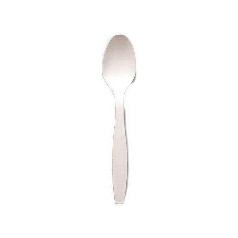 Plastic Cutlery, Heavyweight Teaspoon, Crystal Clear, 6 Plastic Cutlery, Heavyweight Teaspoon, Crystal Clear, 6