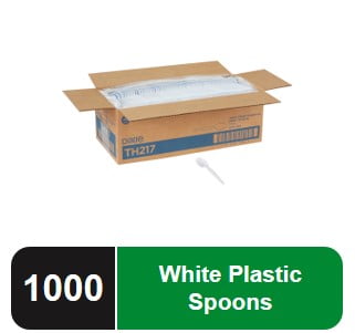 Dixie Heavy-Weight Disposable Plastic Spoon, TH217, 1,000 Count