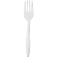 thumbnail image 1 of Dixie Plastic Cutlery, Mediumweight Forks, White, 1,000/Carton, 1 of 4