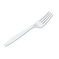 thumbnail image 1 of Dixie Plastic Forks, Heavyweight, Polystyrene White, 1000 ct (FH217), 1 of 5