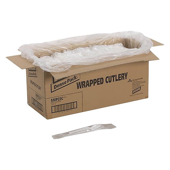 Dixie Polypropylene Soup Spoon Medium-Weight White 1000/Carton (SMP23C)