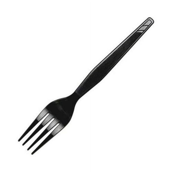 Dixie SSFHW08 Smartstock Series-F Heavyweight Polystyrene Plastic Forks Refill - Black (24/Carton)