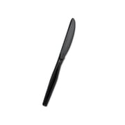 SmartStock Plastic Cutlery Refill Knives, 7", Series-O Mediumweight, Black, 40/Pack, 24 Packs/Carton