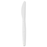 Dixie SmartStock Plastic Cutlery Refill, Knife, 6.3", Series-B Mediumweight, White, 40/Pack, 24 Packs/Carton -DXESSK21P