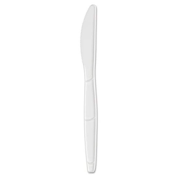 Dixie SmartStock Plastic Cutlery Refill, Knife, 6.3", Series-B Mediumweight, White, 40/Pack, 24 Packs/Carton -DXESSK21P