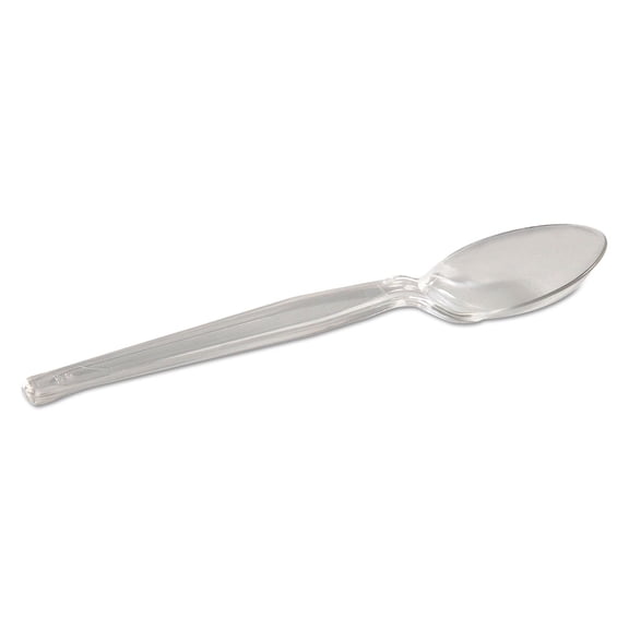 Dixie - TH017 6" Heavy-Weight Polystyrene Plastic Teaspoon by GP PRO (Georgia-Pacific), Crystal, SH017 (Case of 1,000)