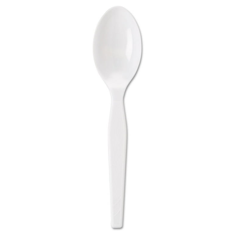 Individually Wrapped Mediumweight Polystyrene Cutlery, Teaspoons, White, 1,000/Carton Individually Wrapped Mediumweight Polystyrene Cutlery, Teaspoons, White, 1,000/Carton