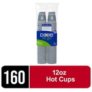 Dixie To Go All Occasion Insulated Disposable Paper Cups, 12 fl oz, Printed Food & Drink Multicolor, 160 Count