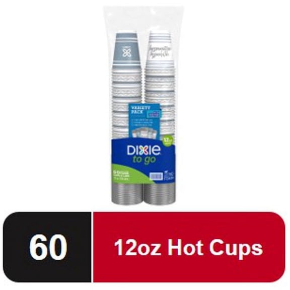 Dixie To Go 12oz Cups 60 Ct - 2 Pack