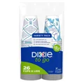 thumbnail image 1 of Dixie To Go Disposable Coffee Cups 12Oz 26 Count Multicolor Insulated Grip, 1 of 5