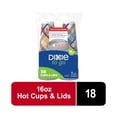 thumbnail image 1 of Dixie To Go 16 oz Disposable Paper Cups with Slider Lid, Cozy Plaid, 18 Count, 1 of 10