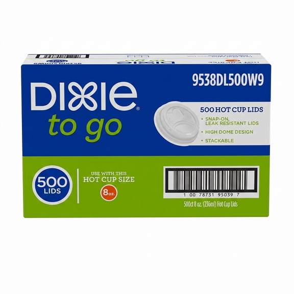 Dixie To Go Hot Cup Lids, 500 Count