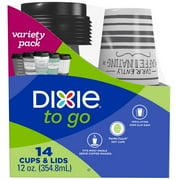 Dixie To Go Multicolored Paper COFFEE HAZE Cups 14 pk
