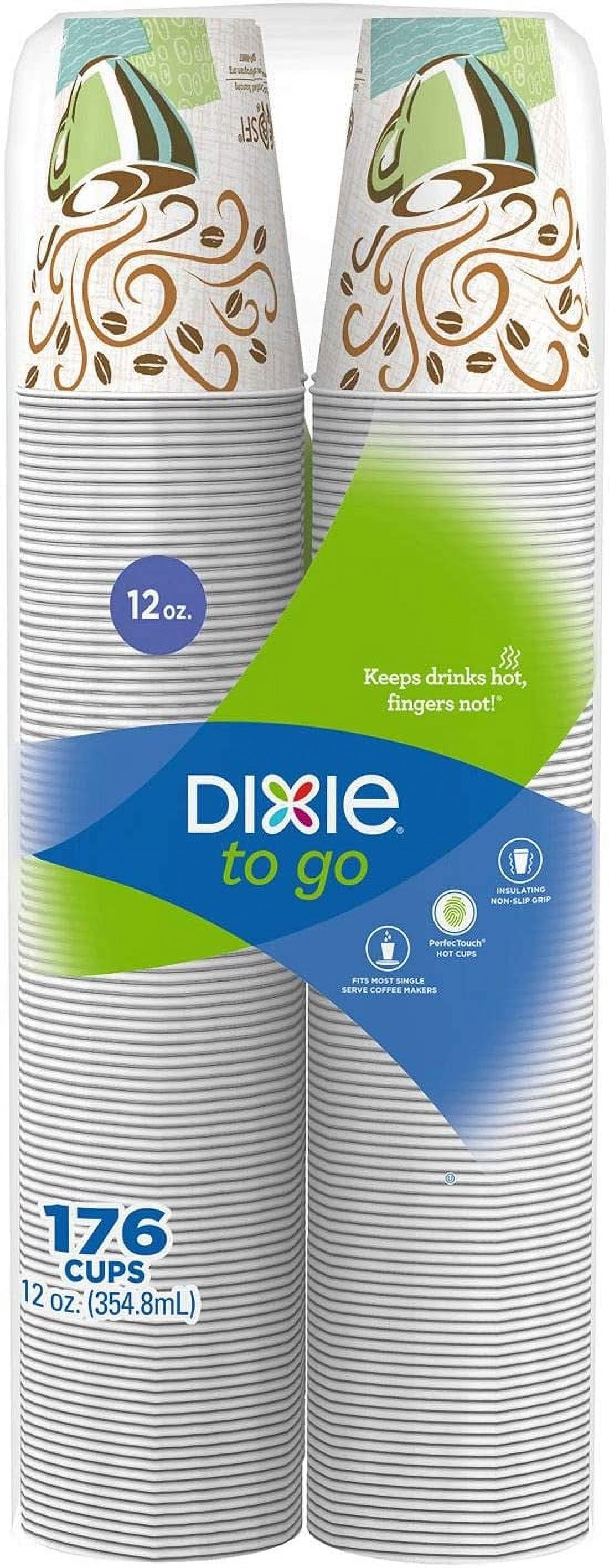 Insulated Recyclable Paper Hot Beverage Cups, 12 oz, Multicolor