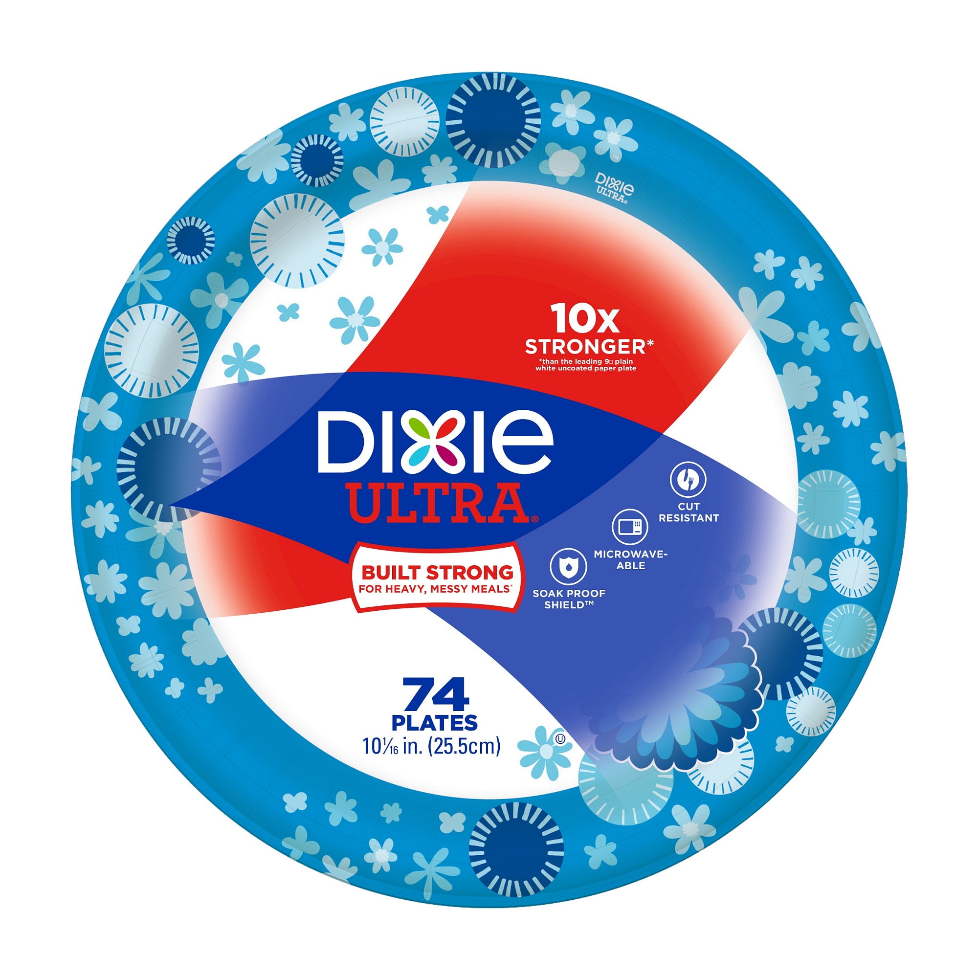 Dixie Ultra Heavy Duty Paper Plates, Dinner Size (10 1/16 Inch