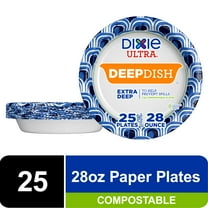 Dixie Pathways Paper Plates – 6 7/8 Inch, Medium-Weight, 500 Count (Leaf Design)