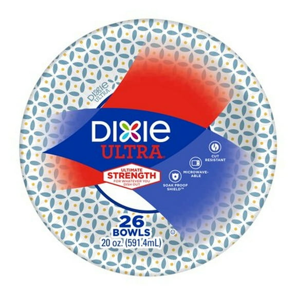 Dixie Ultra Disposable Bowls, 26 Count (Pack of 3)