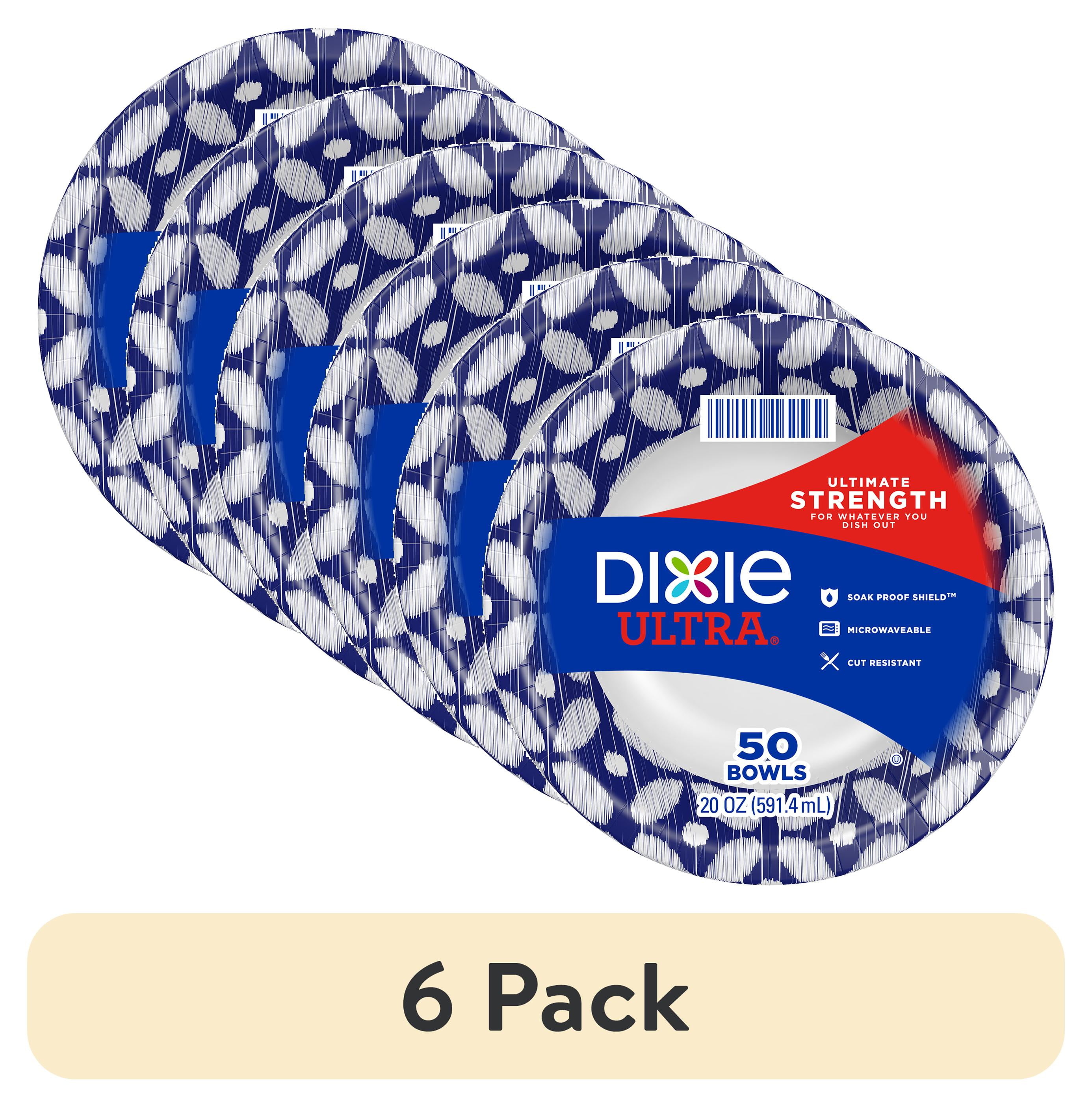 6 pack) Dixie Ultra Disposable Paper Bowls, 20 Ounce, 50 Count 
