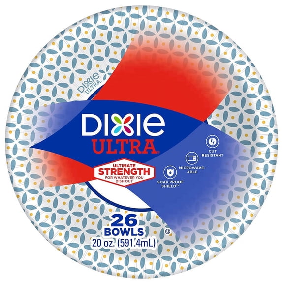 Dixie Ultra Disposable Paper Bowls 20 oz