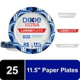 thumbnail image 1 of Dixie Ultra Large Plate Disposable Paper Plates, 11.5", Multi-Color, 25 Count, 1 of 10