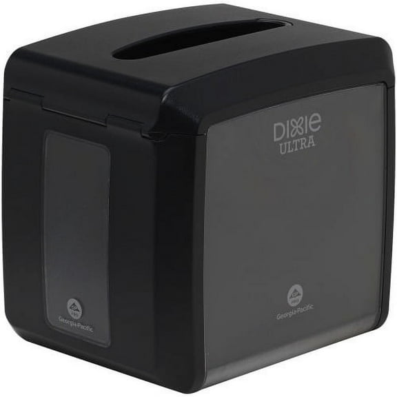 Dixie Ultra Napkin Dispenser Interfolded Dispenser - 275 x Napkin - 7.2" Height x 7.6" Width x 6.1" Depth - Black - Rubber Feet, Non-slip Base, See Through Window, Slip Resistant