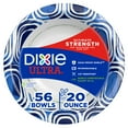 thumbnail image 1 of Dixie Ultra Disposable Paper Bowls, 20 oz, Multi-Color, 56 Count, 1 of 5