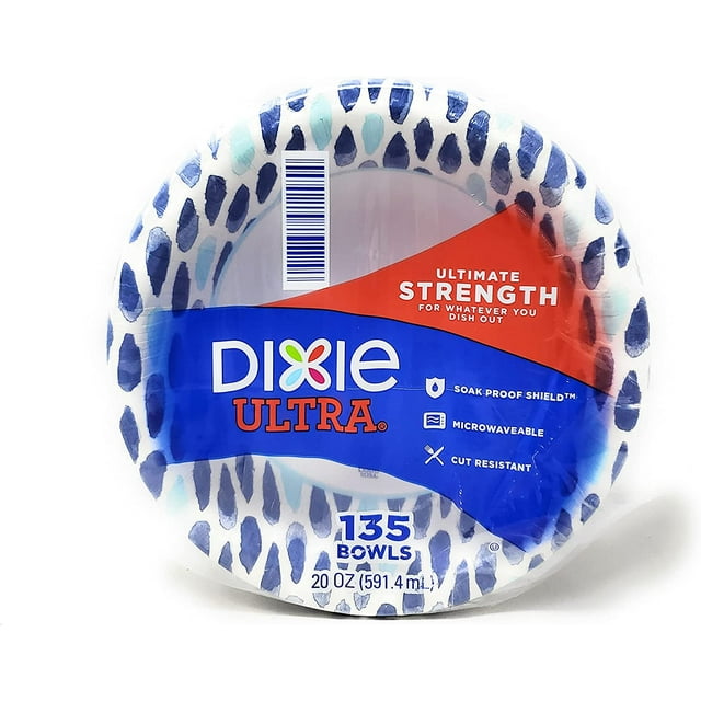 Dixie Ultra Paper Bowls, 20 oz, 135 Count