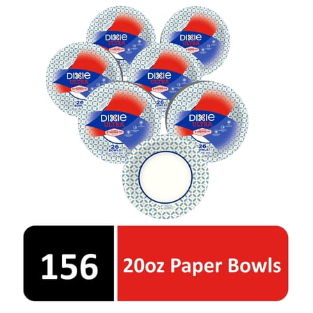 Dixie Ultra Paper Bowls, 20 oz, 156 Count