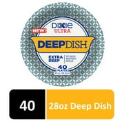 Dixie Ultra Paper Deep Dish Plates, 28 oz, 40 Count