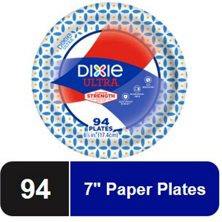 Dixie Clay Coated Paper Plates, 6 Dia, White, 100/Pack