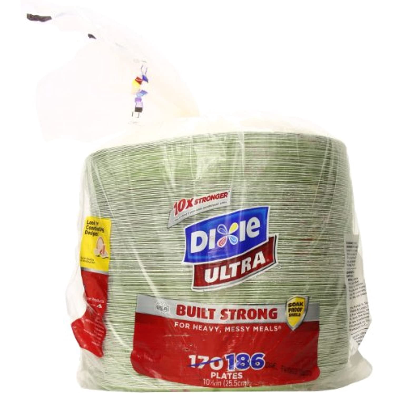 Dixie Ultra Paper Plate, 10-1/16 Inch, 186 186 (Pack of 36)