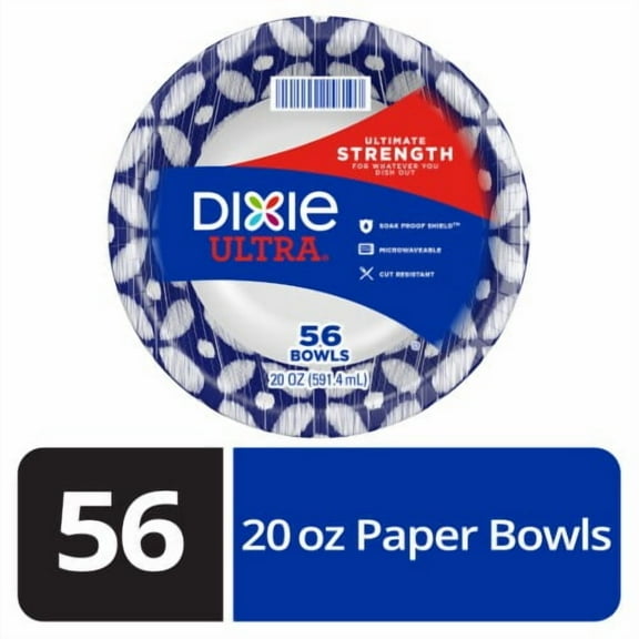 Dixie Ultra Ultimate Strength Paper Bowls 56 ct / 20 oz
