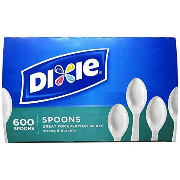 Dixie White Spoons 600 Count