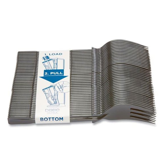 Dixiefood DXEDUSSF5 Dispensing System Cutlery Fork, Black