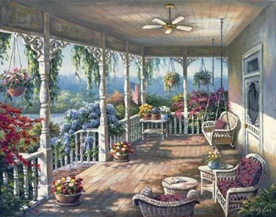 Dixies Veranda Canvas Art - Sung Kim (22 x 28)