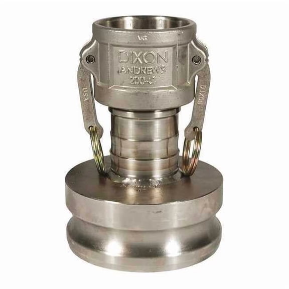 Dixon 2" x 3" SS Cam & Groove Reducing Coupler x Adapter 2030-DA-SS